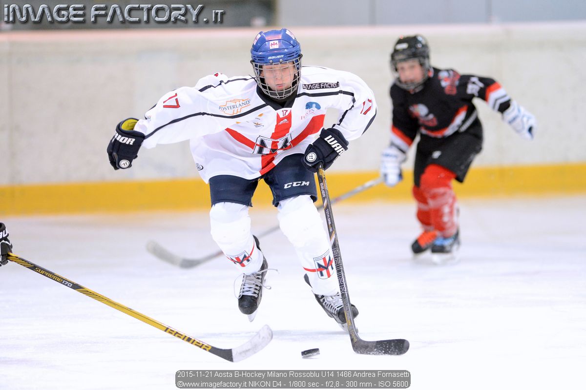 2015-11-21 Aosta B-Hockey Milano Rossoblu U14 1466 Andrea Fornasetti